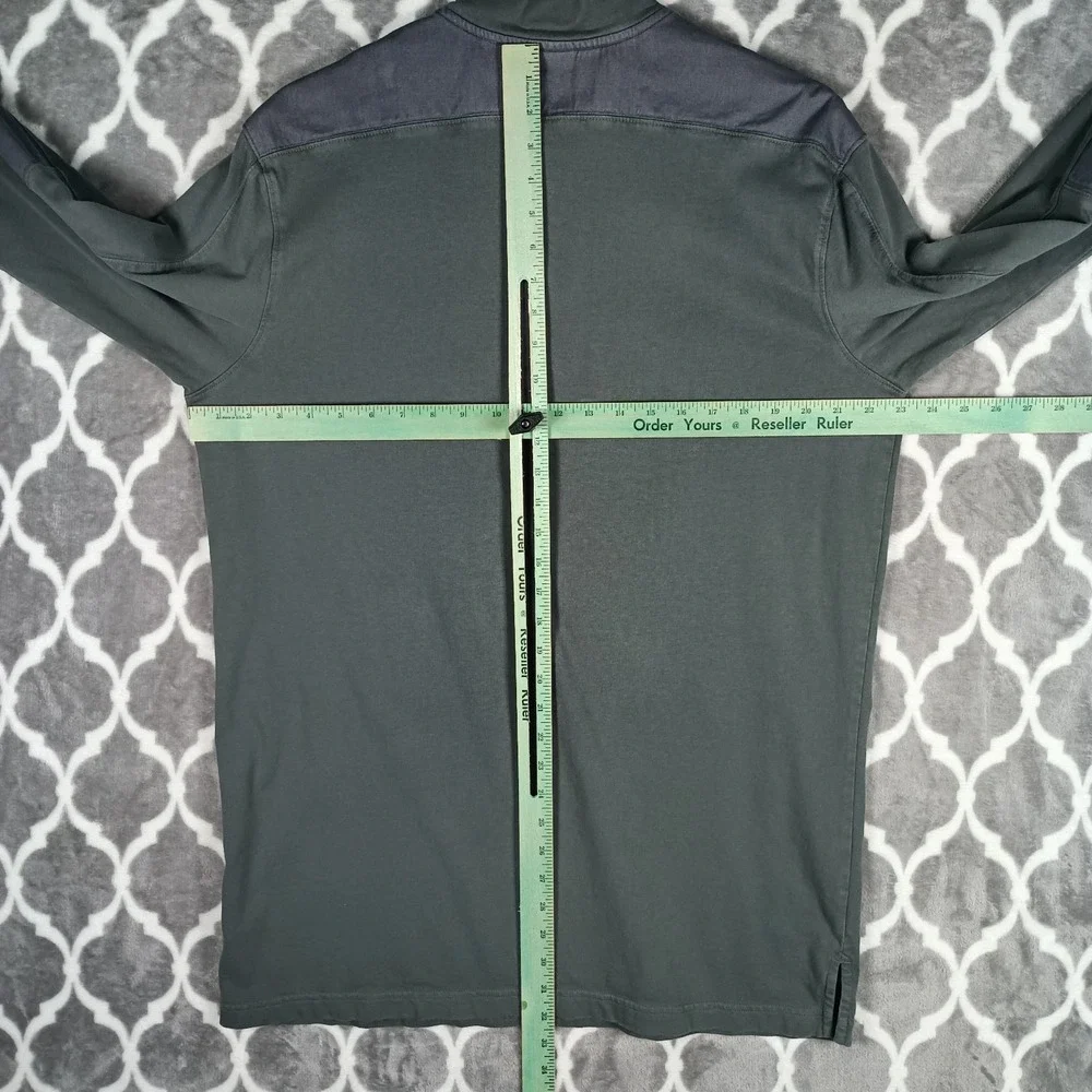 Jordan Jumpman Quarter Zip Shirt Men XLT Gray Elephant Print Collar Long Sleeve